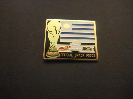 WK voetbal Italië 1990 sponsor M&M Mars deelnemer Uruguay